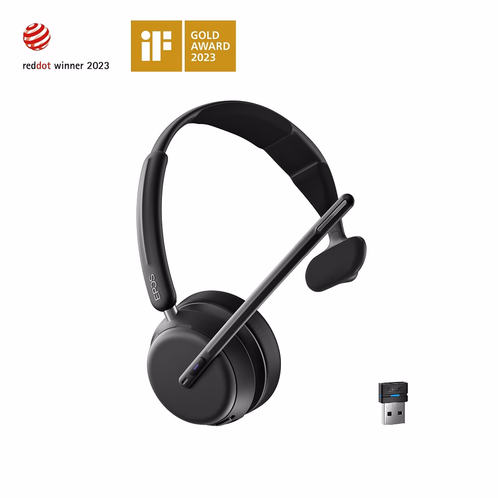 EPOS IMPACT 1030T Teams Mono Bluetooth Headset mit BTD 800 USB-A Bluetooth Dongle
