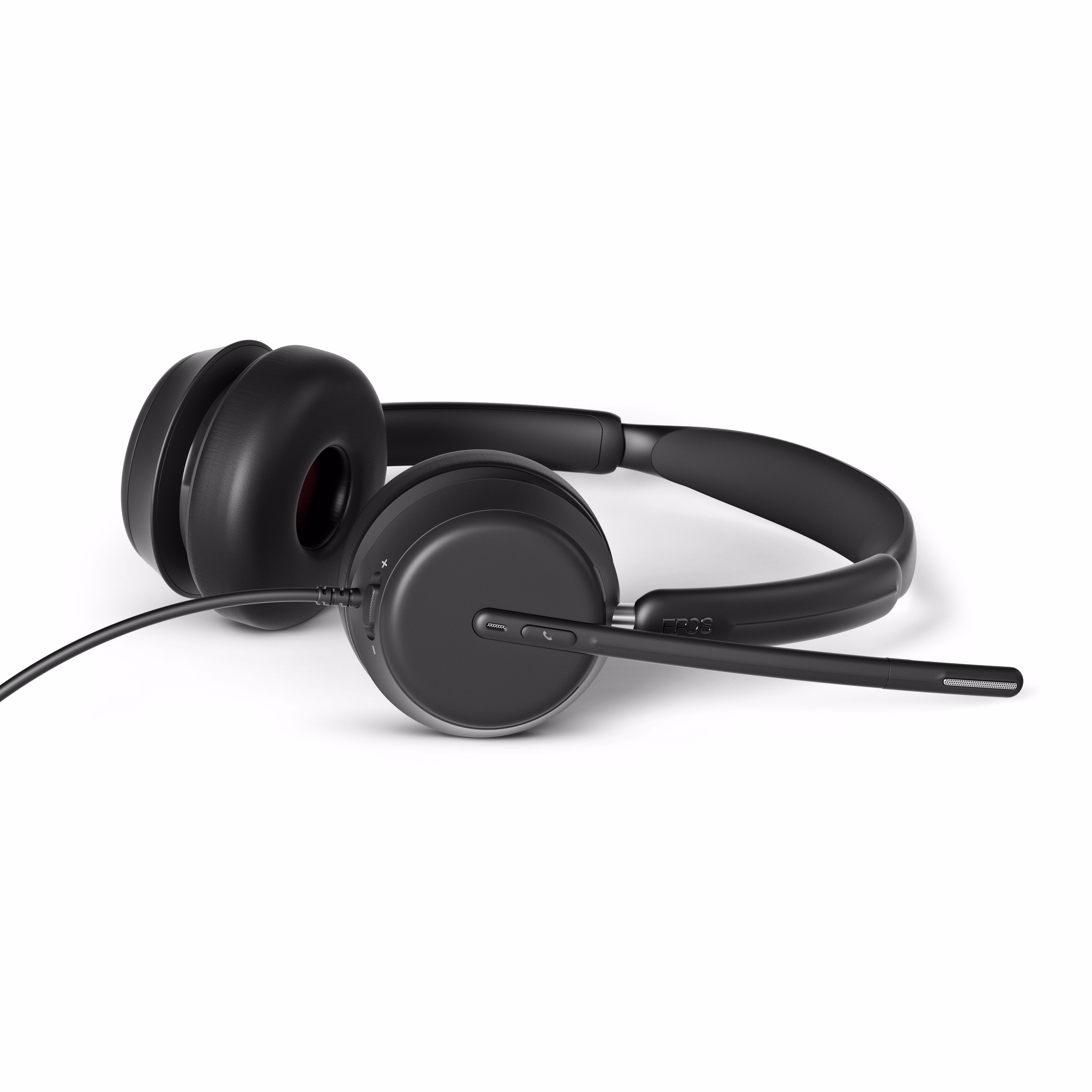EPOS IMPACT 860 UC USB-C Stereo Headset inkl. USB-A Adapter & Smart Call Control am Headset