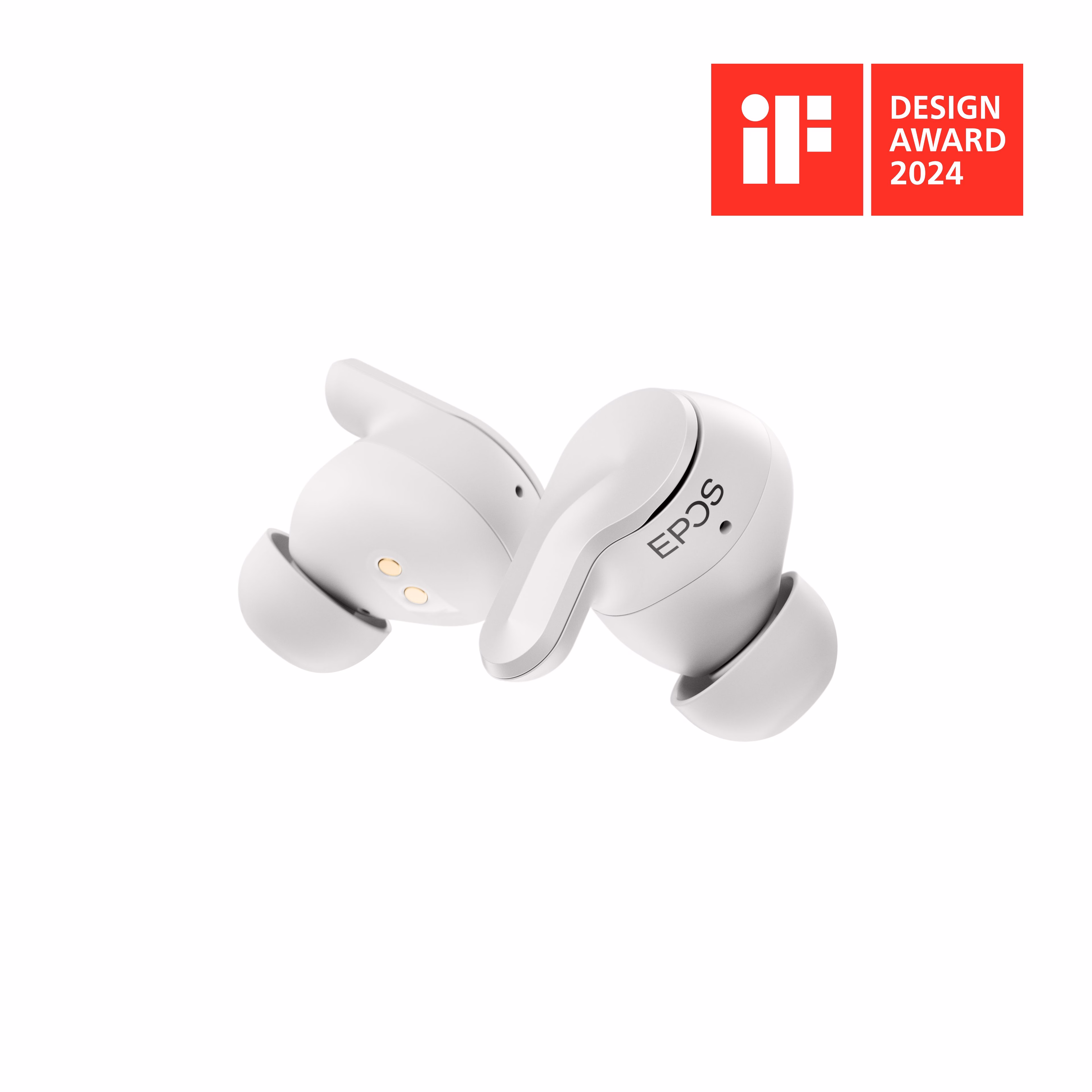 EPOS ADAPT E1 White IPX5 Hybrid ANC Bluetooth Earbuds inkl. Ladecase & USB-C Dongle