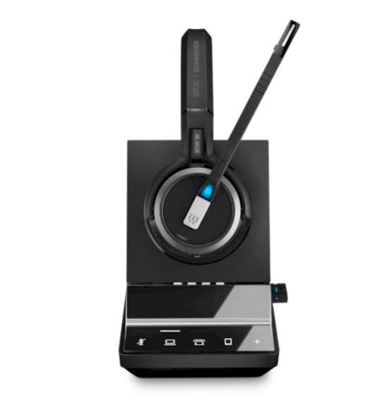 EPOS (Sennheiser) IMPACT SDW 5036 Mono DECT UNC Headset mit BTD 800 Dongle für Festnetz, PC Softphon