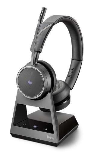 Poly Voyager 4220 Office MS Teams USB-C 2-Way Base Duo Bluetooth NC Headset für Festnetz, PC Softpho