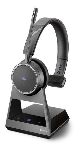 Poly Voyager 4210 Office MS Teams USB-C 2-Way Base Mono Bluetooth NC Headset für Festnetz, PC Softph