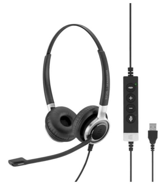 EPOS (Sennheiser) IMPACT SC 660 ANC USB ML/UC Duo UNC Headset mit Active Noise Cancelling & CallCont