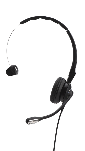 Jabra BIZ 2400 II Mono USB MS 3in1 NC Headset mit CallControl und Überkopfbügel, Ohrring, Ohrhaken f