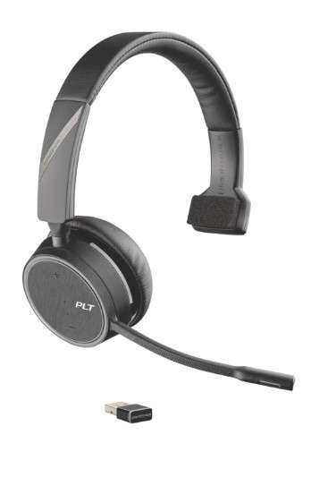 Poly Voyager 4210 UC-M USB-A Mono Bluetooth NC Headset inkl. BT600 USB Dongle für PC Softphone/Mobil