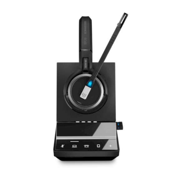 EPOS (Sennheiser) IMPACT SDW 5066 Duo DECT UNC Headset mit BTD 800 Dongle für Festnetz, PC Softphone
