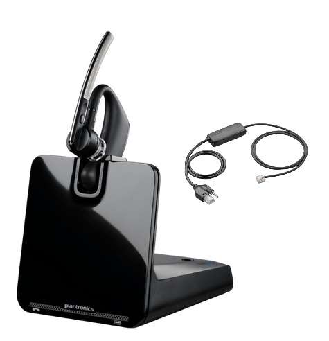 Poly Voyager Legend CS + APS-11 Ohrbügel Bluetooth NC Headset mit UNIFY/Aastra usw. EHS Modul für Fe