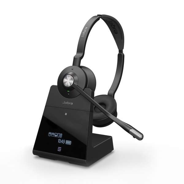 Jabra Engage 75 Stereo DECT NC Headset für Festnetz, PC Softphone und Mobiltelefon