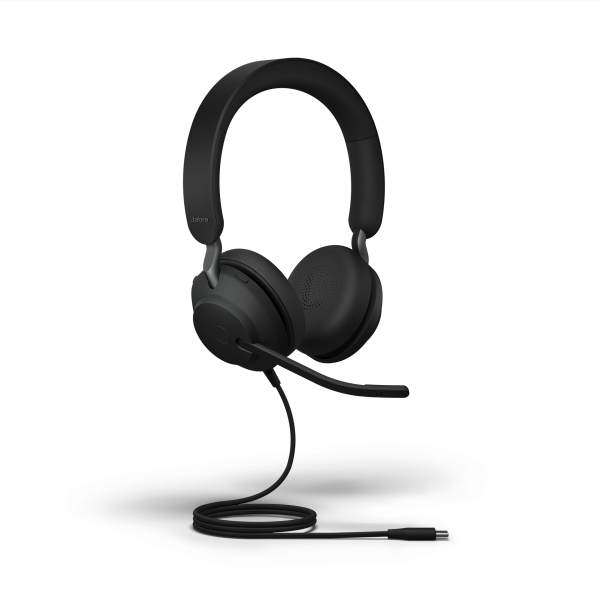 Jabra Evolve2 40 UC Duo USB-C Stereo NC Headset mit PNC, Busylight & CallControl